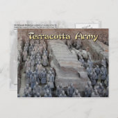 Die Terrakotta-Armee des ersten Kaisers der China Postkarte (Vorne/Hinten)