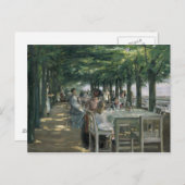 Die Terrasse am Restaurant Postkarte (Vorne/Hinten)