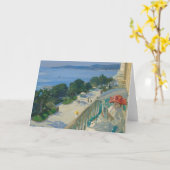 Die Terrasse, Cap d'Ail | Sir John Lavery Karte (Gelbe Blume)