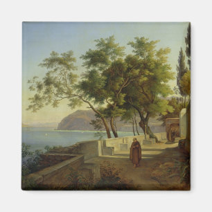 Die Terrasse des Capucins in Sorrent, 1828 Magnet