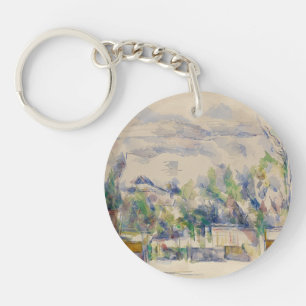 Die Terrasse im Garten von Les Lauves, Cezanne Schlüsselanhänger