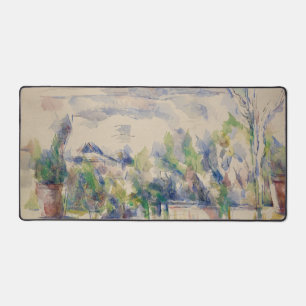 Die Terrasse im Garten von Les Lauves, Cezanne Schreibtischunterlage