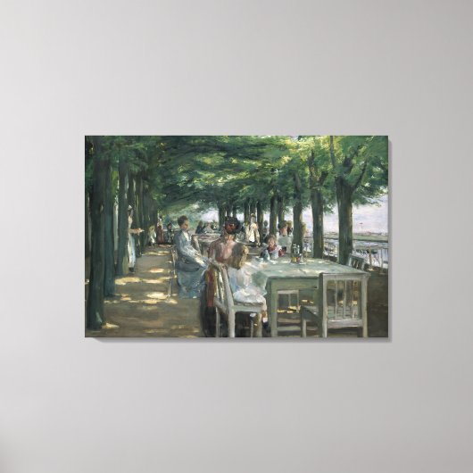 Die Terrasse im Restaurant Leinwanddruck (Vorderseite)