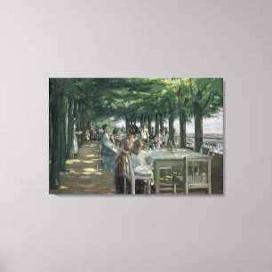 Die Terrasse im Restaurant Leinwanddruck