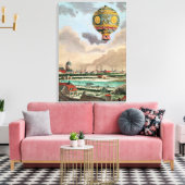 Die Terrasse von Monsieur Franklin am Passy Leinwanddruck (Insitu (Wohnzimmer))