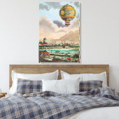 Die Terrasse von Monsieur Franklin am Passy Leinwanddruck (Insitu (Schlafzimmer))