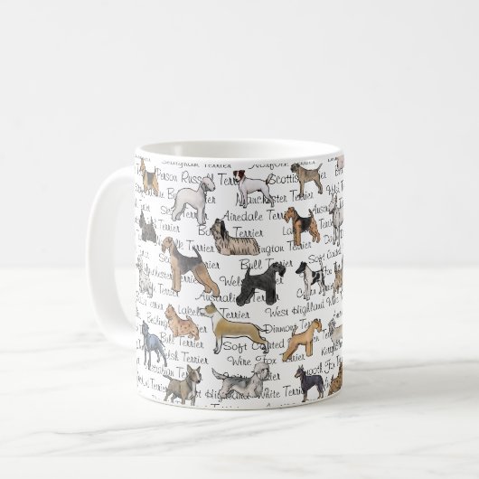 Die Terrier Kaffeetasse (Vorderseite Links)