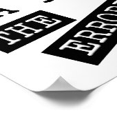 Die Terroristen gewinnen ein lustiges Poster (Ecke)