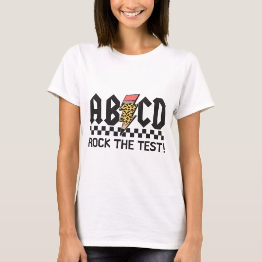 Die Testabcd-Testermädchen der Jungs auf die Probe T-Shirt (Vorderseite)