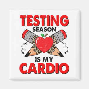 Die Testsaison am Tag ist mein Cardio Funny Test D Magnet