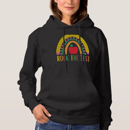 Die Testtests auf Lehrertestlehrerteache abbrechen Hoodie (Vorderseite)