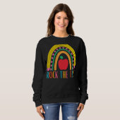 Die Testtests auf Lehrertestlehrerteache abbrechen Sweatshirt (Vorne ganz)