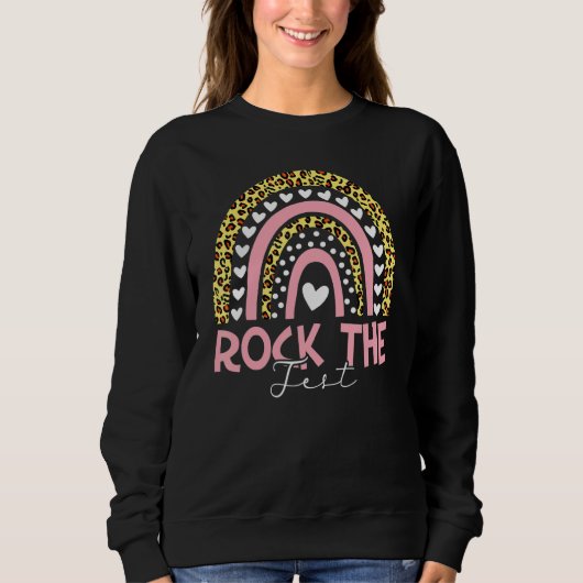 Die Testtests auf Lehrertestlehrerteache abbrechen Sweatshirt (Vorderseite)
