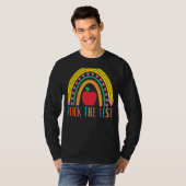Die Testtests auf Lehrertestlehrerteache abbrechen T-Shirt (Vorne ganz)