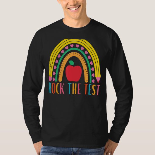 Die Testtests auf Lehrertestlehrerteache abbrechen T-Shirt (Vorderseite)