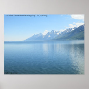 Die Teton Berge, die Jenny See übersehen Poster