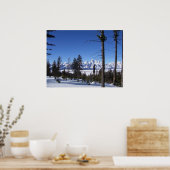 Die Tetons im Februar Poster (Küche)