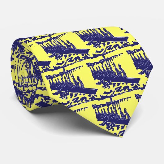 DIE TEUFEL-RUDER KRAWATTE (Gerollt)