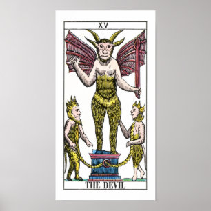 Die Teufel-Tarot-Karte Poster