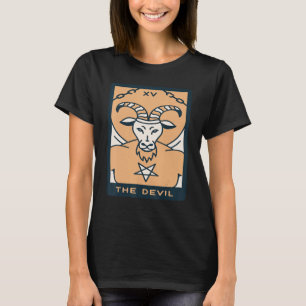 Die Teufel Tarotkarte Mystische Karten Okkulte Mag T-Shirt