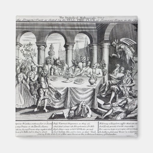 Die teuflische Maskerade Magnet (Vorne)