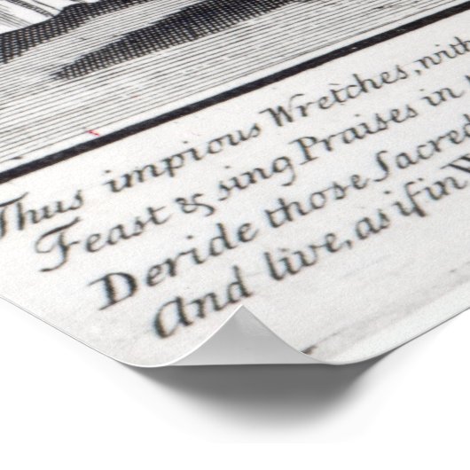 Die teuflische Maskerade Poster (Ecke)