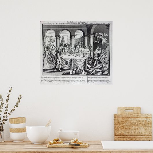 Die teuflische Maskerade Poster (Küche)