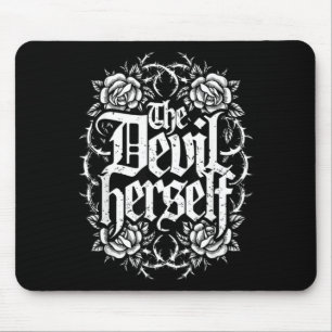 Die teuflische retro okkultistische Frauen gothisc Mousepad