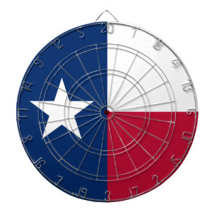 Die texanische Lone‑Star‑Staatsflagge von Texas Dartscheibe