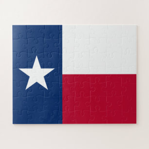Die texanische Lone-Star-Staatsflagge von Texas Puzzle