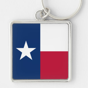 Die texanische Lone-Star-Staatsflagge von Texas Schlüsselanhänger