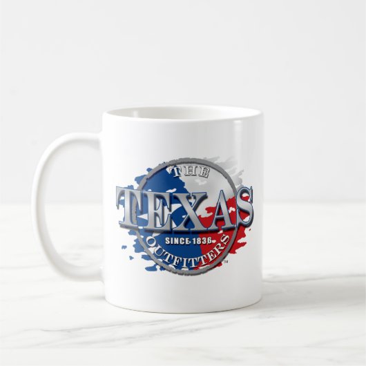 Die Texas-Ausstatterlonghorn-Tasse Kaffeetasse (Links)