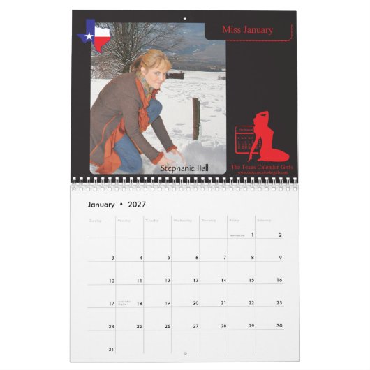 Die Texas-Kalender-Mädchen 2010 12-monatig Kalender (Jan 2027)