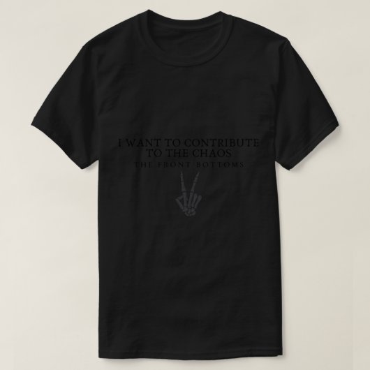Die Texte an den vorderen Unterseiten des Shirts (Design vorne)