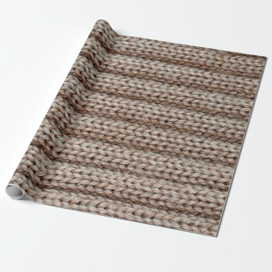 die Textur der schlichten Strickstoffe , braun Geschenkpapier (Ungerollt)
