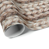 die Textur der schlichten Strickstoffe , braun Geschenkpapier (Rolleneckpunkt)