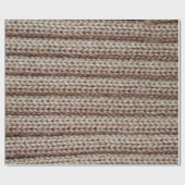 die Textur der schlichten Strickstoffe , braun Geschenkpapier (Flach)