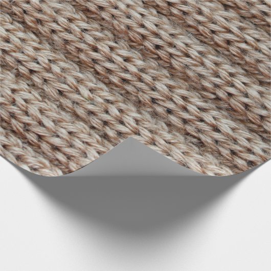 die Textur der schlichten Strickstoffe , braun Geschenkpapier (Ecke)