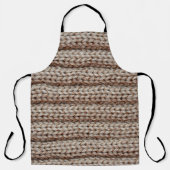 die Textur der schlichten Strickstoffe , braun Schürze (Vorderseite)