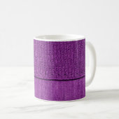 die Textur des Strickstoffes, ein schlichtes lila Kaffeetasse (VorderseiteRechts)