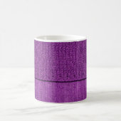 die Textur des Strickstoffes, ein schlichtes lila Kaffeetasse (Mittel)