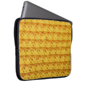 die Textur des Strickstoffes mit gestreiftem d Laptopschutzhülle (Vorne Rechts)