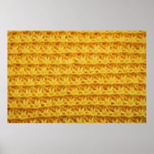 die Textur des Strickstoffes mit gestreiftem d Poster