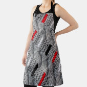 die Textur des Strickstoffes mit gestreiftem p Schürze (InSitu)