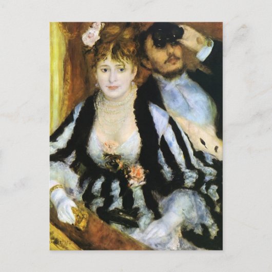 Die Theater-Box von Renoir Postkarte (Vorderseite)