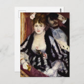 Die Theaterbox von Renoir Impressionist Malerei Postkarte (Vorne/Hinten)