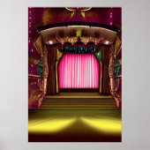 Die Theaterszene | AI Art Poster (Vorne)