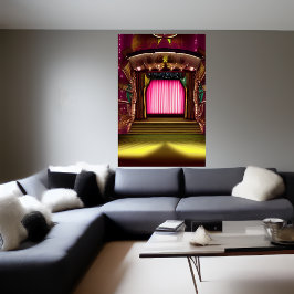 Die Theaterszene | AI Art Poster