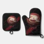 Die Themen des Kosmos Ofenhandschuh & Topflappen-Set (Vorderseite)