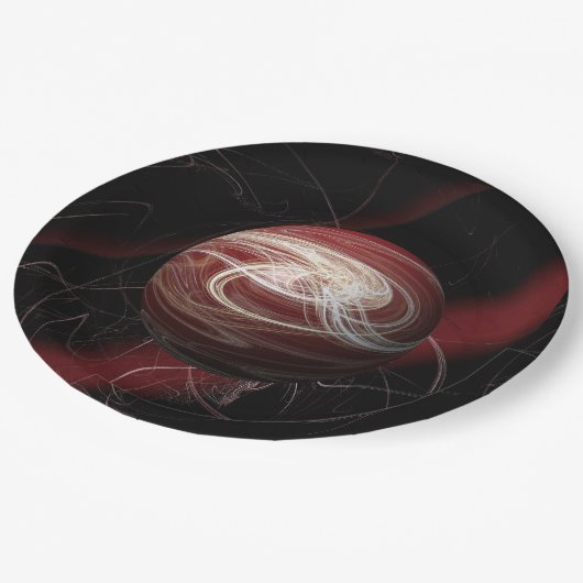 Die Themen des Kosmos Pappteller (Schrägansicht)